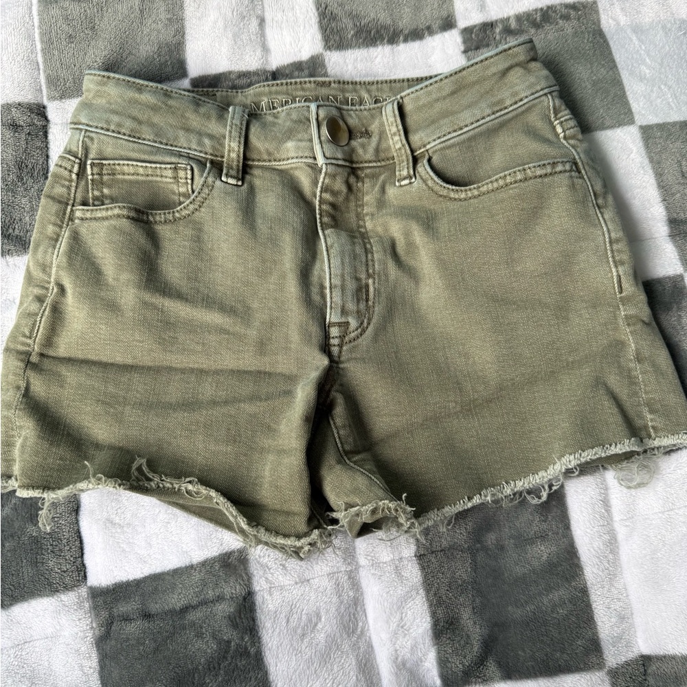 American Eagle Outfitters Olive Jean Shorts